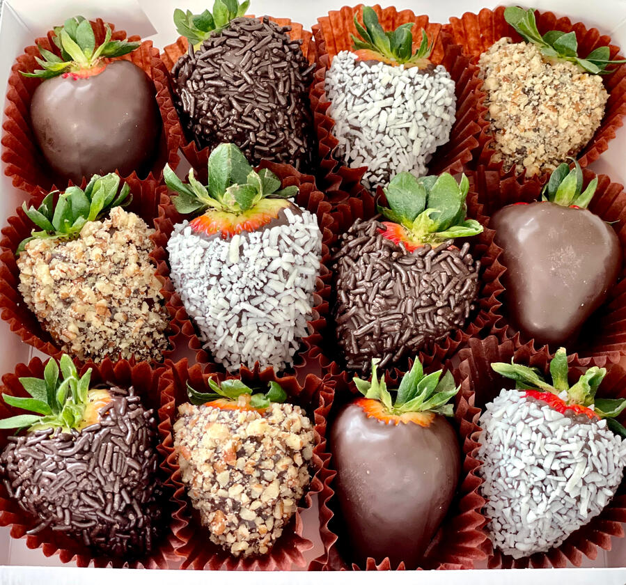 Caja ch de fresas personalizadas